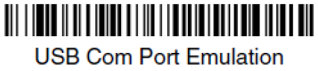 USB Com Port Emulation barcode for MAC.
